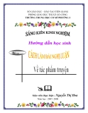 SKKN: Hướng dẫn học sinh cách làm bài văn nghị luận về tác phẩm truyện
