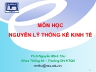 Bài giảng Nguyên lý thống kê kinh tế: Chương 5 - Th.S Nguyễn Minh Thu