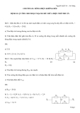 Đề cương ôn tập môn Vật lý lớp 11: Chương II - Dòng điện không đổi - Định luật Ôm cho đoạn mạch chỉ chứa điện trở thuần