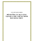 SKKN: Bồi dưỡng tư duy sáng tạo qua việc chứng minh bất đẳng thức