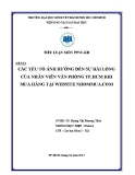 Tiểu luận: Các yếu tố ảnh hưởng đến sự hài lòng của nhân viên văn phòng Tp HCM  khi mua hàng tại website nhommua.com