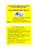 Bài giảng Tài chính tiền tệ (phần 1) - ThS. Nguyễn Lê Hồng Vỹ