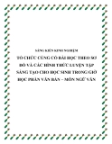 SKKN: Tổ chức củng cố bài học theo sơ đồ và các hình thức luyện tập sáng tạo cho học sinh trong giờ học phần Văn bản – môn Ngữ Văn