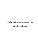 Phân tích tình hình nợ xấu của Eximbank