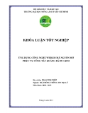 Khóa luận tốt nghiệp: Ứng dụng công nghệ webgis mã nguồn mở phục vụ công tác quảng bá du lịch