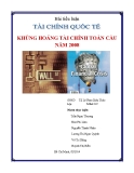 Bài tập nhóm: Khủng hoảng tài chính toàn cầu năm 2008