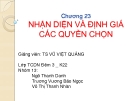 Thuyết trình: Nhận diện và định giá các quyền chọn