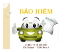 Thuyết trình: Bảo hiểm