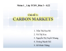 Thuyết trình: Carbon Markets