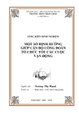 SKKN: Một số định hướng giúp cán bộ công đoàn tổ chức tốt các cuộc vận động