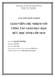 SKKN: Giáo viên chủ nhiệm với công tác giáo dục đạo đức học sinh lớp 10A9