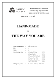 Đề án môn Kinh tế vi mô: Handmade - The way you are