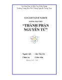 SKKN: Giảng dạy bài “ Thành phần nguyên tử”