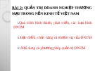Bài giảng Quản trị doanh nghiệp thương mại - Bài 2
