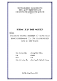 Khóa luận tốt nghiệp: Ứng dụng thương mại điện tử trong hoạt động kinh doanh của doanh nghiệp Gốm sứ Bát Tràng