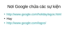 Bài giảng Công cụ Google