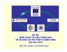 Dự án: Xử lý nước thải trong hồ sinh học