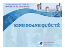 Bài giảng Kinh doanh quốc tế - ThS. Trương Mỹ Diễm