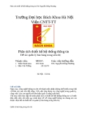 Báo cáo Phân tích thiết kế hệ thống thông tin: Quản lý bán hàng trong siêu thị
