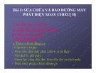 Bài giảng Bài 1: Sửa chữa và bảo dưỡng máy phát điện xoay chiều