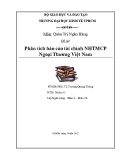 Tiểu luận: Phân tích báo cáo tài chính NHTMCP Ngoại Thương Việt Nam