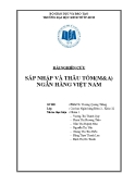 Bài nghiên cứu: Sáp nhập và thâu tóm (M&A) ngân hàng Việt Nam