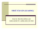 Bài giảng Tài chính doanh nghiệp: Chương 9 - PGS.TS. Trương Đông Lộc