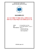 Tiểu luận: Sự can thiệp vô hiệu hóa, chính sách tiền tệ và hội nhập tài chính quốc tế