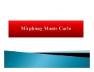 Bài giảng Mô phỏng Monte Carlo