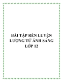 Bài tập rèn luyện Lượng tử ánh sáng lớp 12