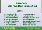 Báo cáo nhóm Kinh tế vĩ mô: Một số quan điểm về kinh tế học vĩ mô của Robert E.Lucas,JR