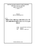 Tiểu luận: Hiệu ứng trung chuyển của tỷ giá hối đoái đến giá cả và lạm phát