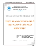 Tiểu luận: Thực trạng chuyển giá ở Việt Nam và giải pháp khắc phục