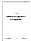 Bài tập nhóm: Phân tích tác động của thuế tiêu thụ đặc biệt