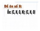 Đề ôn số 8: C, H, O, N và C, H ,O