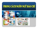 Bài giảng Phong cách ngôn ngữ báo chí