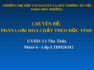 Báo cáo: Phân loại hóa chất theo độc tính