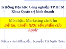 Bài thuyết trình: Chiến lược sản phẩm của Apple