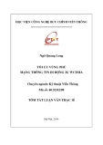 Tóm tắt luận văn Thạc sỹ ngành Kĩ thuật viễn thông: Tối ưu vùng phủ mạng thông tin di động 3G WCDMA