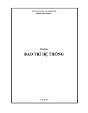 Bài giảng Bảo trì hệ thống: Phần I - ĐH Sư phạm Huế