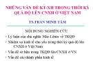 Bài giảng Những vấn đề KT-XH trong thời kỳ quá độ lên CNXH ở Việt Nam - TS.Trần Minh Tâm