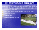 Bài giảng Lịch sử triết học - Chương 4: Triết học cổ điển Đức