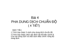 Bài giảng Pha dung dịch chuẩn độ