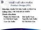 Thuyết trình: Thiết kế sản phẩm