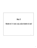 Bài giảng Kinh tế vĩ mô: Bài 5 - ĐH Thăng Long