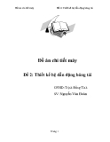 Đồ án chi tiết máy - Đề 2: Thiết kế hệ dẫn động băng tải