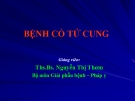 Bài giảng Bệnh cổ tử cung - Ths.Bs. Nguyễn Thị Thơm