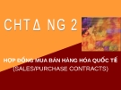 Bài giảng Thương mại quốc tế: Chương 2