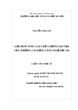 Luận văn Thạc sỹ Quản trị kinh doanh: Giải pháp nâng cao chất lượng đào tạo của trường Cao đẳng Công nghệ Bắc Hà