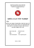 Khóa luận tốt nghiệp: Những qui định về hợp đồng thương mại của tổ chức hài hoà hoá pháp luạt kinh doanh châu Phi và giải pháp áp dụng đối với các doanh nghiệp Việt Nam